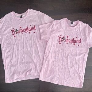 Disneyland matching Mickey and Minnie Gildan Softstyle Light Pink T-Shirt